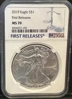 2019 Silver Eagle Dollar NGC MS70 FIRST RELEASES