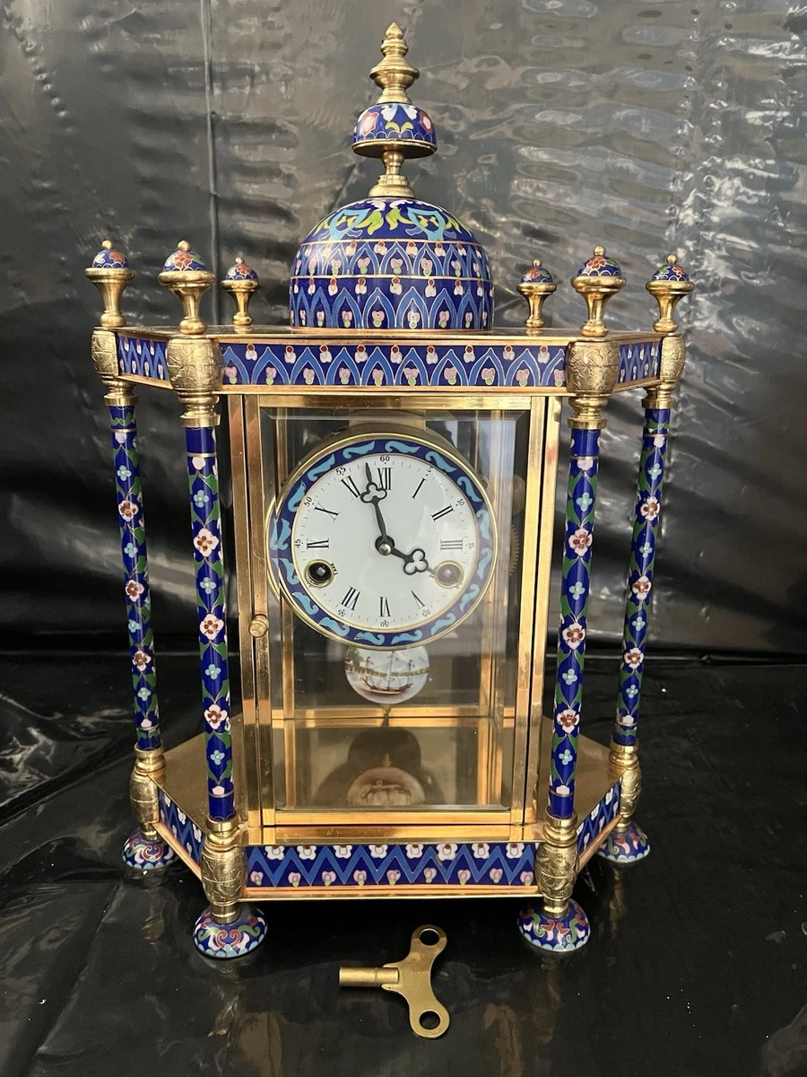景泰蓝时钟古董时钟| eBay
