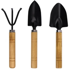3 Pc Mini Gardening Tool Set for Kids Shovel Trowel Rake Indoor Outdoor