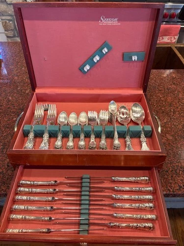 Burgundy by Reed & Barton Sterling Silver Flatware Set for 12 - 68 total pieces