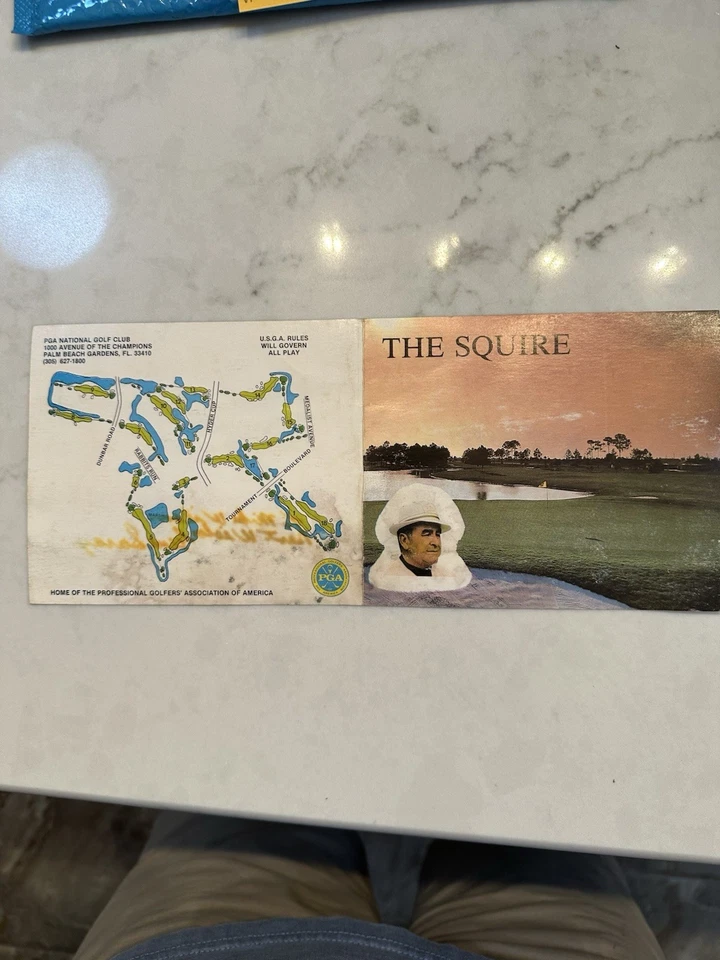 ЧРЕЗВЫЧАЙНО РЕДКАЯ С АВТОГРАФОМ GENE SARAZEN SCORECARD PGA НАЦИОНАЛЬНЫЙ ГОЛЬФ-КЛУБ - Изображение 3 из 4