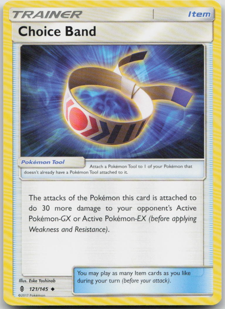Choice Band 121/145 Guardians Rising Uncommon Pokemon MP