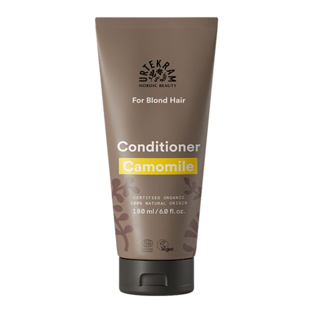 Urtekram Camomile Conditioner for Blonde Hair, 180 ml | COSMOS ORGANIC certified by Ecocert Greenlife; Chamomile flowers and oils help enhance shine - Image 3