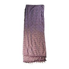 Boho Old Navy Shall/Wrap, 41"X65",purple Paisly W/ Beaded Trim,Hippi
