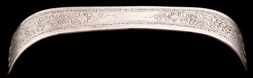 Antica dinastia cinese Qing incisa argento 800 ornamento capelli Cina gioielli vecchi - Foto 7 di 13