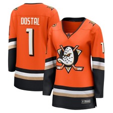 Women's Fanatics Lukas Dostal Orange Anaheim Ducks Home Breakaway Jersey