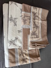 Vintage 70 80 er Jahre Bettwäsche braun Irisette 5 tlg. Retro TOP