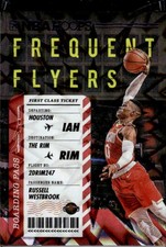 2020 HOOPS RUSSELL WESTBROOK 11 MINT FREQUENT FLYER PURPLE LASER HOUSTON ROCKETS