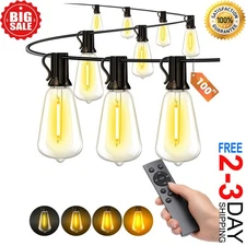 100FT Outdoor String Lights for Patio Waterproof Connectable ST38 LED Light Stri
