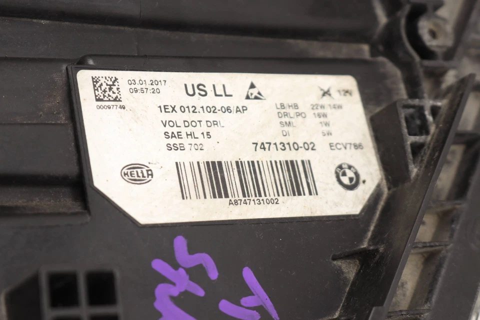 *TAL CUAL* BMW 328I XDRIVE 2016 - Faro derecho LED / Faro 7471310 Foto 4 de 4