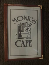 Seinfeld Tv Show Prop Monks Cafe Restaurant Replica Menu Reproduction Jerry
