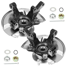 Front Steering Knuckles & Wheel Bearing Hub Assembly Driver and Passenger Sid...
