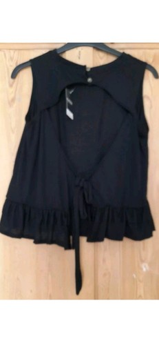 Ladies, Women's cut out back top black, Size 16 by George RRP £12.50 - Picture 2 of 4