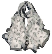 Scarfs for Women Lightweight Scarves Elegant Floral Pattern Sheer Scarfs Shaw...