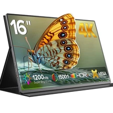 16" 4K 1200Nit Portable Monitor For Photography Video Editing Color Critical HDR