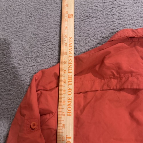 REI Shirt Womens Medium Orange Sahara Long Sleeve UPF 50+ Button Up Vented - 第 8/8 張圖片