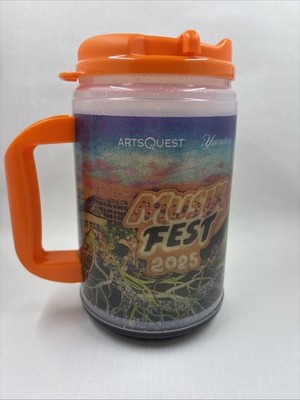 NEW 2025 Musikfest Light Up Mug Beer Stein PA Needlepoint Design Tag Attached