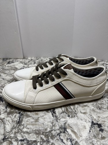 Ben Sherman Madison Ox Mens Canvas Sneakers Shoes 10.5 Cream Preppy Casual