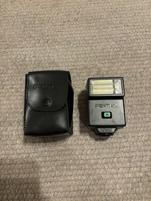 Pentax AF200T TTL Auto Flash Asahi Japan w/ Case Tested Film SLR