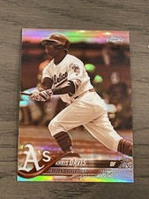 2018 Topps Chrome Sepia Refractor #67 Khris Davis Athletics (A)