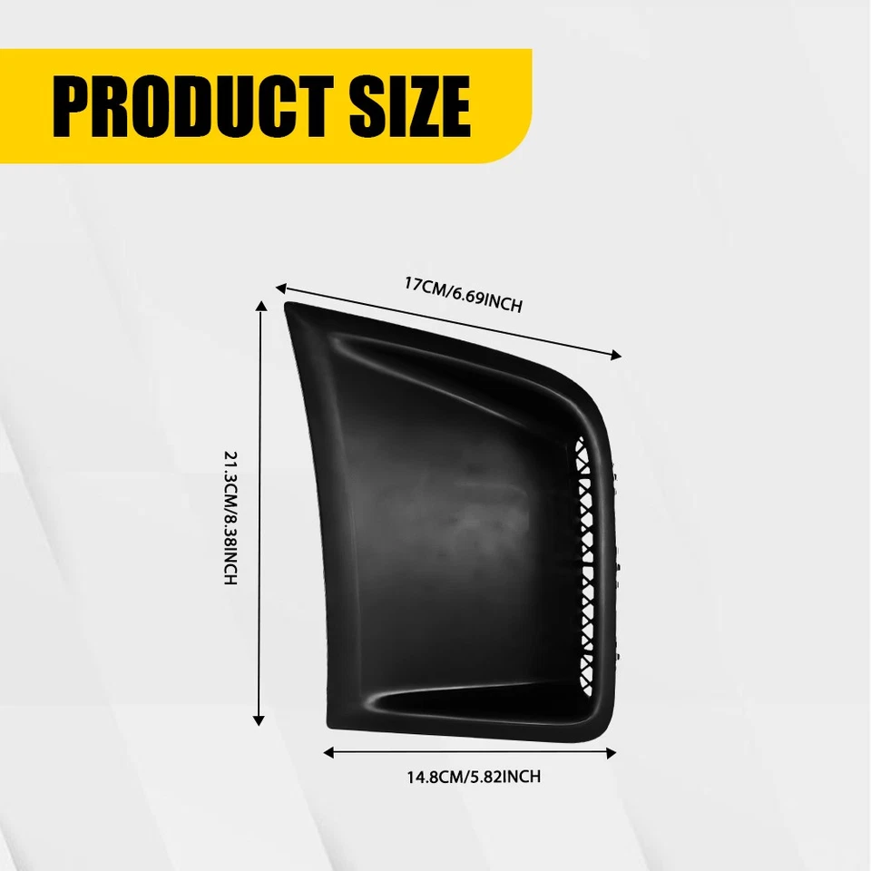 2x cubiertas de esquina de ventilación lateral de parachoques negras para Subaru Impreza WRX/WRX STI 2008-2014 Foto 2 de 4