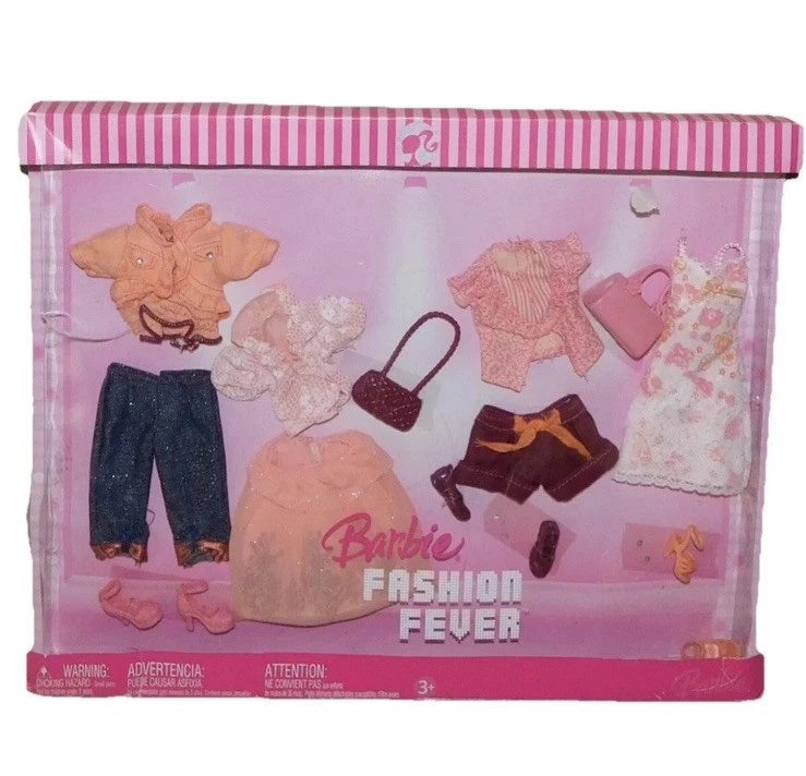 Barbie Fashion Fever Pack Peach/Maroon RARE Wine Red Sneakers Flats ONLY 2007 - Image 4 of 4