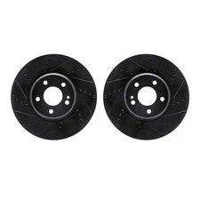 Dynamic Friction Company 8002-63034 Brake Rotors   Drilled & Slotted   Black