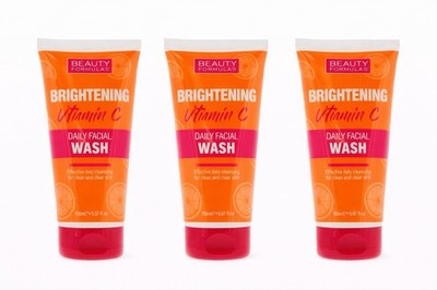 Beauty Formulas Vitamin C Facial Wash 3 Pack Brightening Cleanser