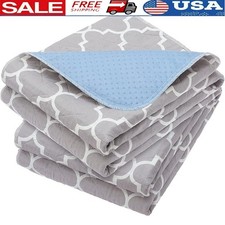 Washable Mattress Protector Waterproof Bed Pad Incontinence  Bedwetting Defense