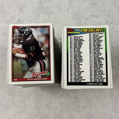 1991 Topps Football Card #s 442-660 +Rookies -You Pick- NFL Trading Cards