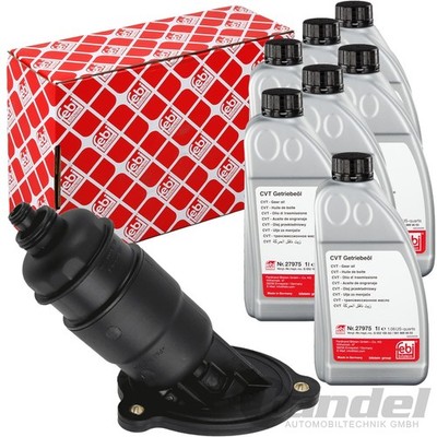 FEBI ÖLFILTER+ 7L CVT-ÖL passend für AUDI MULTITRONIC stufenlose AUTOMATIK 0AW