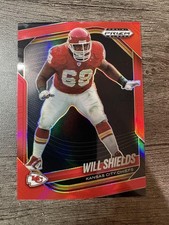 2025 Panini Prizm Black #75 Will Shields Prizms Red #/299