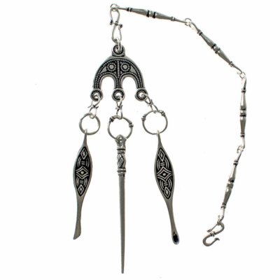 Wikinger Hygiene Set ''Hedeby'' - Stabkette mit Anhängern LARP Mittelalter Kette