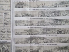 Physical Geography World Mountains Comparative Views 1858-59 map
