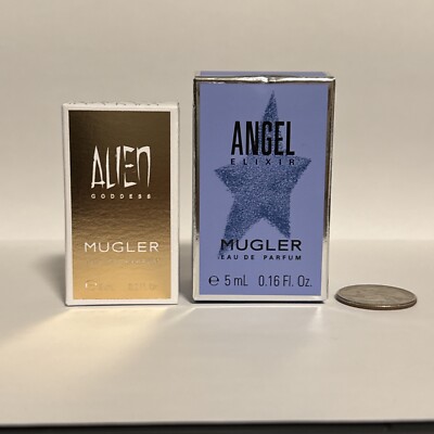 Mugler Alien Goddess And Angel Elixir Eau de Parfum Travel Mini Splash Duo