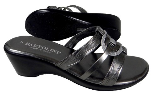 New Women's Bartolini Mid Slides Glitter Ornament Sandals Casual Shoes Gianna 2 - Picture 9 of 13