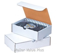 100 - 7 1/2 x 7 x 3 1/4 White Shipping Mailer Literature Box Packing Box boxes