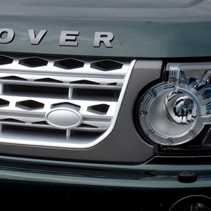 LOGO STEMMA LAND ROVER ORO PER LA GRIGLIA RADIATORE ANTERIORE LAND Rover Defender Fino Al 1998 - Foto 10