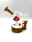 Glass Bong Waterwheel Hookah Smoking Water Pipe Bong bubbler + 14mm Bowl