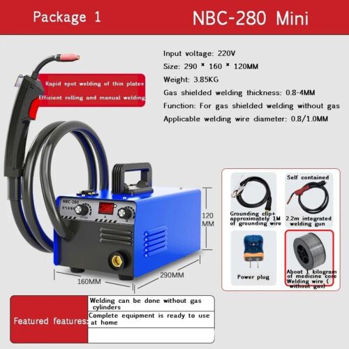 Laser piccola saldatrice portatile piccola protezione gas anidride carbonica NBC-280 - Foto 7 di 30