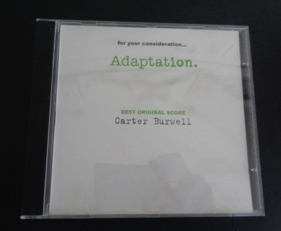 ADAPTATION For Your Consideration FYC Best Original Score CD Promo 2002