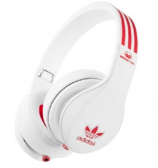 adidas Originals Monster Over-Ear Headphones White-Red / | eBay