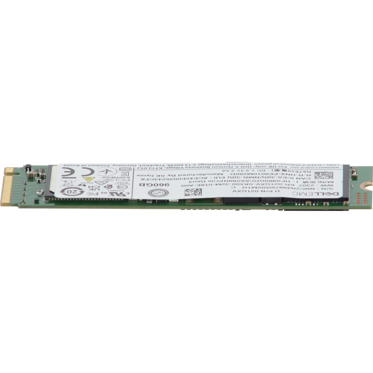 Dell 960GB PCIe Gen3 NVMe RI TLC 2280 M.2 SSD PE8010 (21GXV