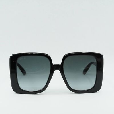 Gucci GG1314S 001 Gradient Sunglasses 55-19-140 - Shiny Black Gucci GG1314S 001 Black Grey Sunglasses - eye-oo.com main image 4