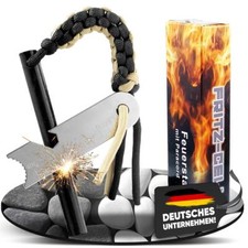 Fritz-Cell Feuerstahl Feuerstarter für Camping, Survival, Outdoor FS1