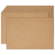 100 Pack 4x6 Inch Kraft Blank Cardstock Paper for Printer Postcards Invitations