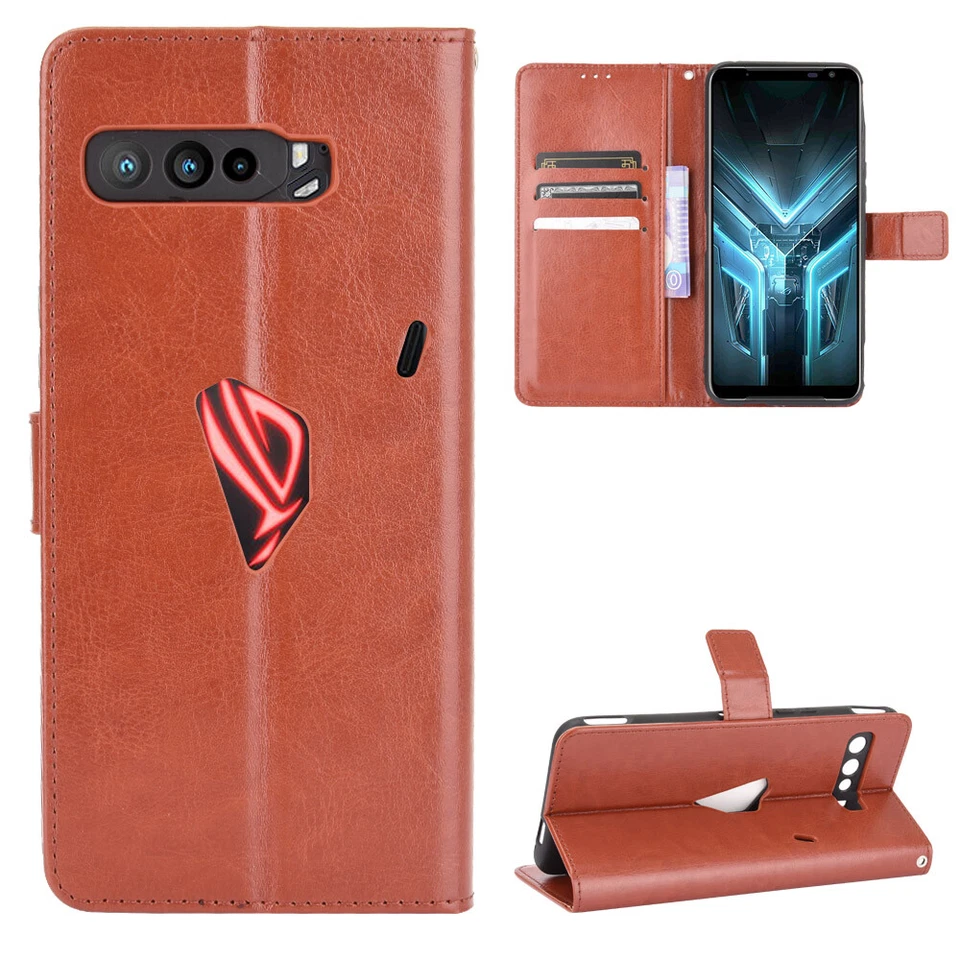For ASUS ROG Phone 3 ZS661KS / 3 Strix Magnetic Flip PU Leather Wallet Book Case - Image 2 of 4