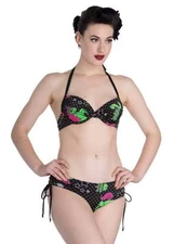 Zombie Unicorn Bikini Neon Separates Hellbunny Swimwear Bra Knickers