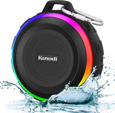 Bluetooth Shower Speaker - IPX7 Waterproof Dynamic Lights Crisp Clear Sound