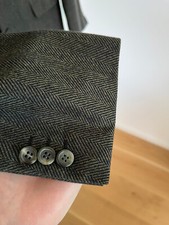 Brioni Green Herringbone Jacket / Blazer  40/50